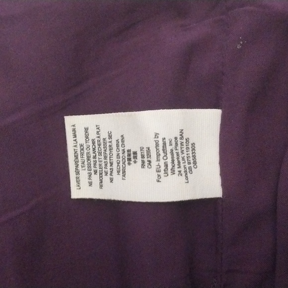 ree People Modern Femme Faux-Leather Mini Skirt Size 4 Berry/Plum/Purple - Picture 11 of 11